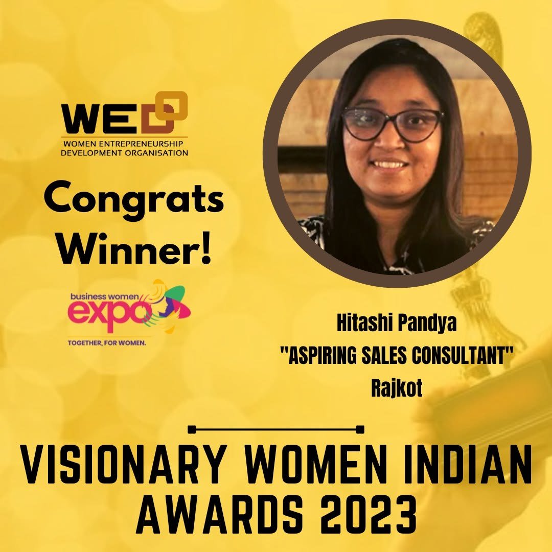 Visionary Women Indian Awards 2023 – Aspiring Sales Consultant